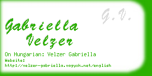 gabriella velzer business card